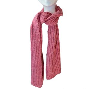 Zara Pink Knit Scarf Winter Long Soft Warm 62" Long